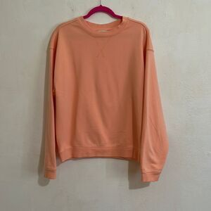GSG Peach NWOT Cotton Blend Sweatshirt and Draw String Shorts Set Size M